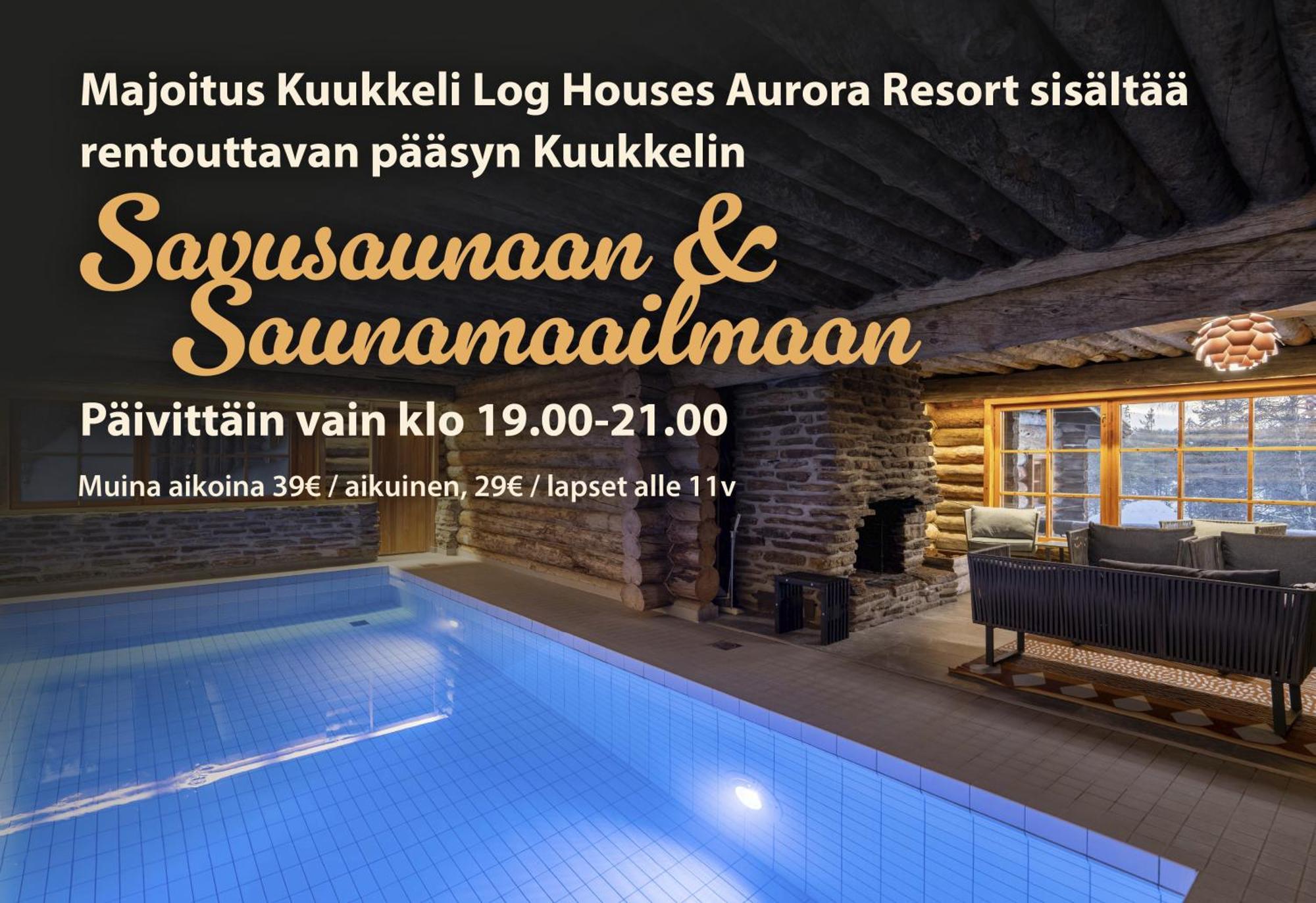 Kuukkeli Log Houses Aurora Cabin - Jaspis Saariselka Esterno foto