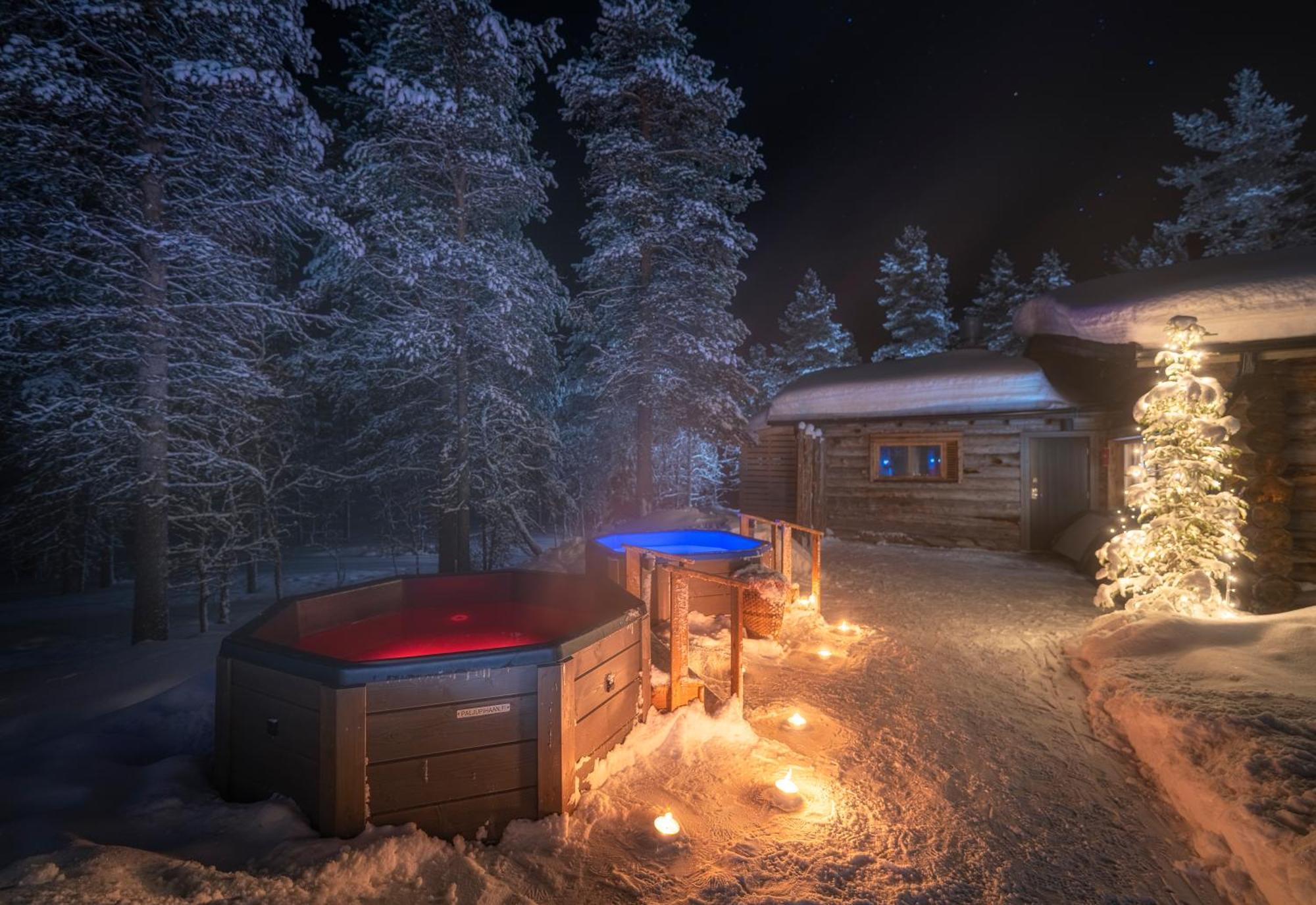 Kuukkeli Log Houses Aurora Cabin - Jaspis Saariselka Esterno foto