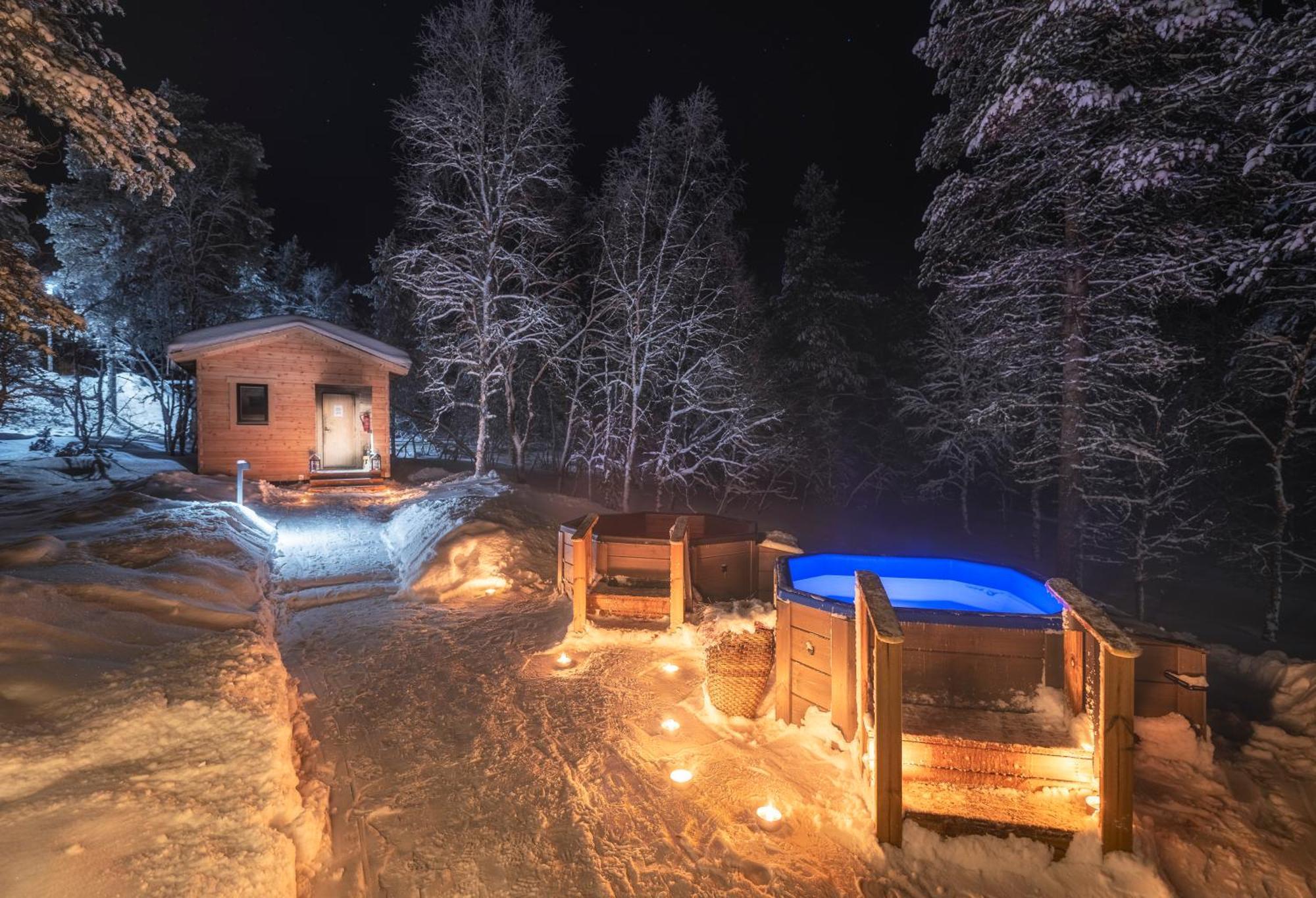 Kuukkeli Log Houses Aurora Cabin - Jaspis Saariselka Esterno foto
