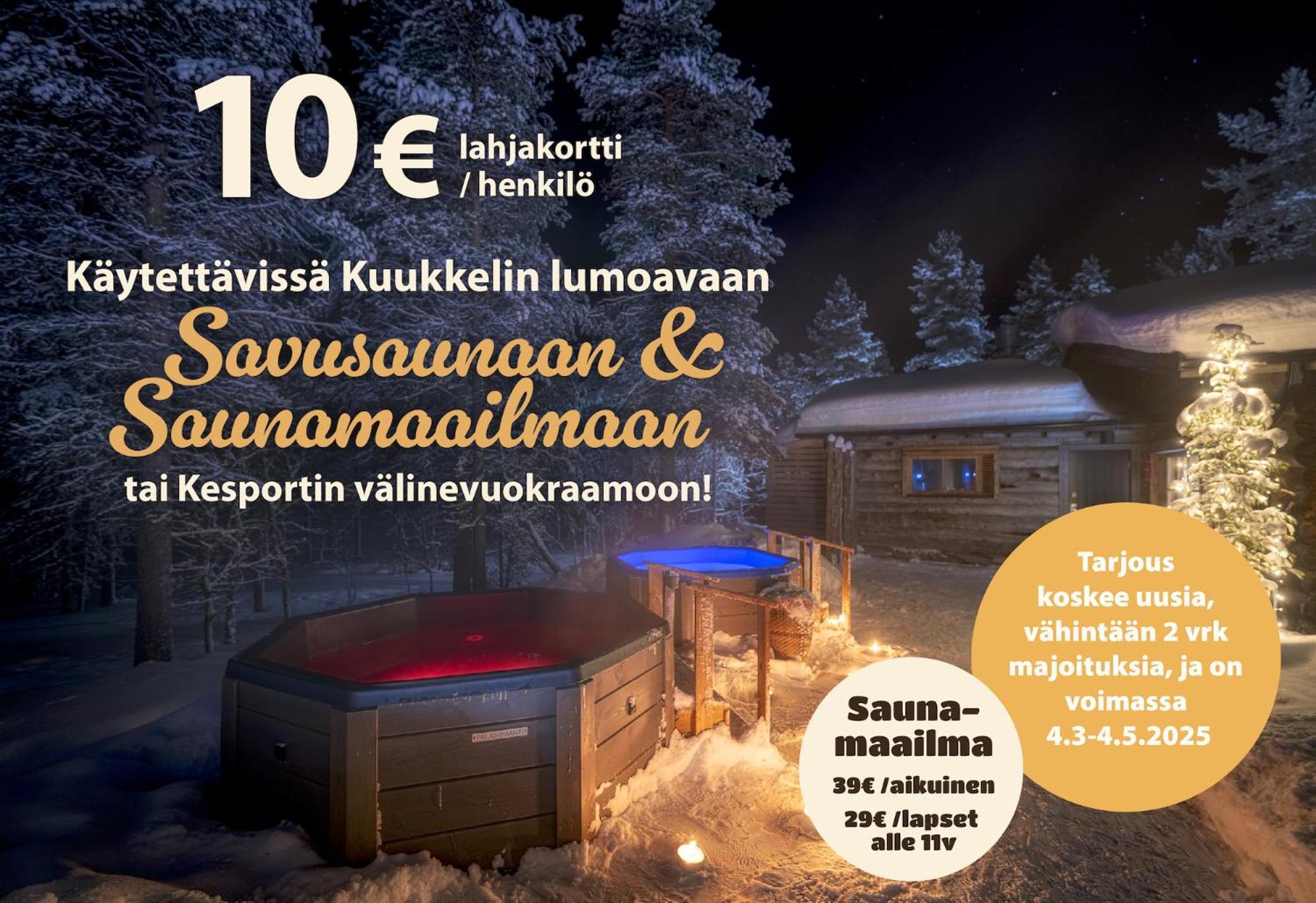Kuukkeli Log Houses Aurora Cabin - Jaspis Saariselka Esterno foto