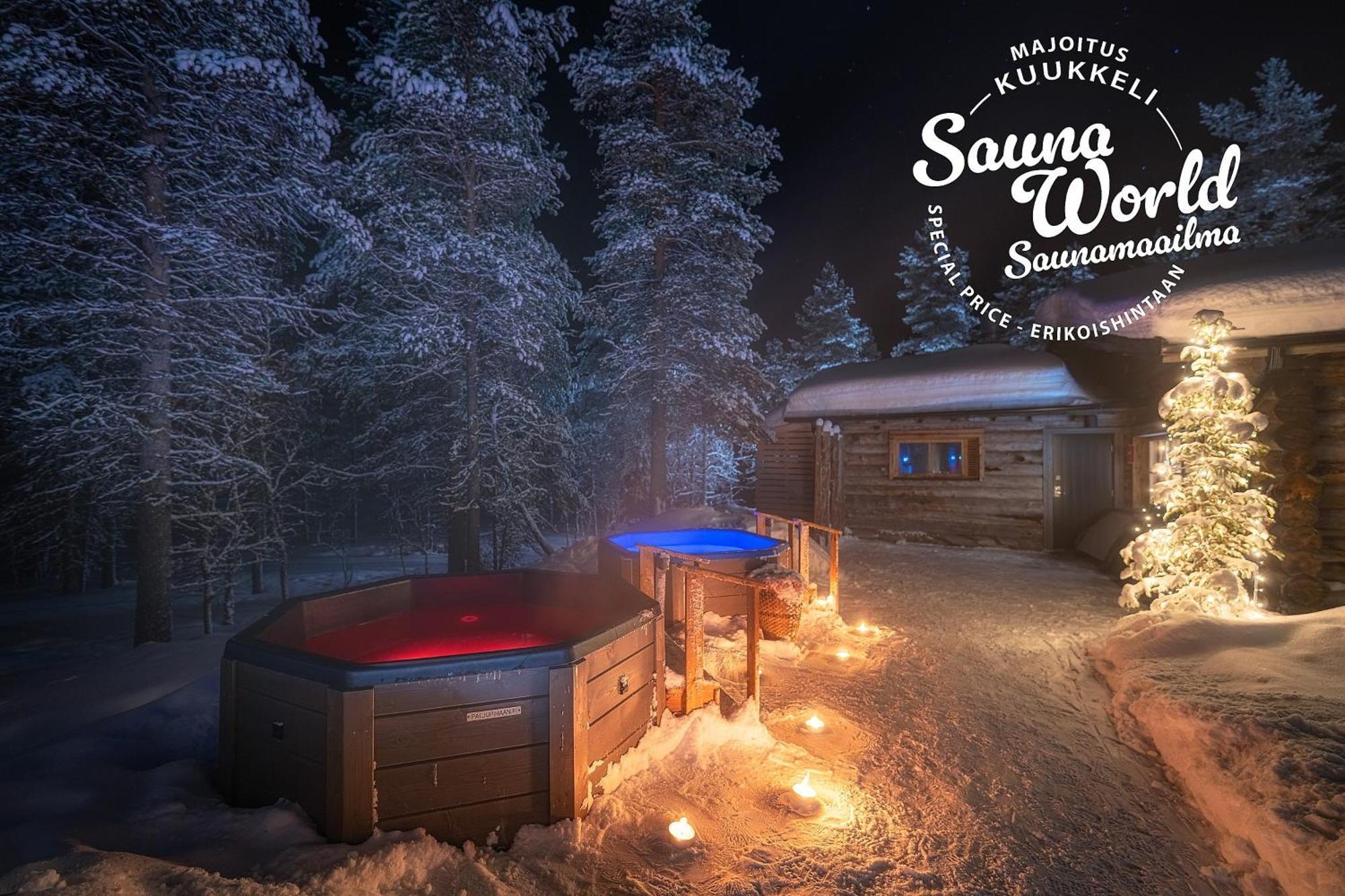 Kuukkeli Log Houses Aurora Cabin - Jaspis Saariselka Esterno foto
