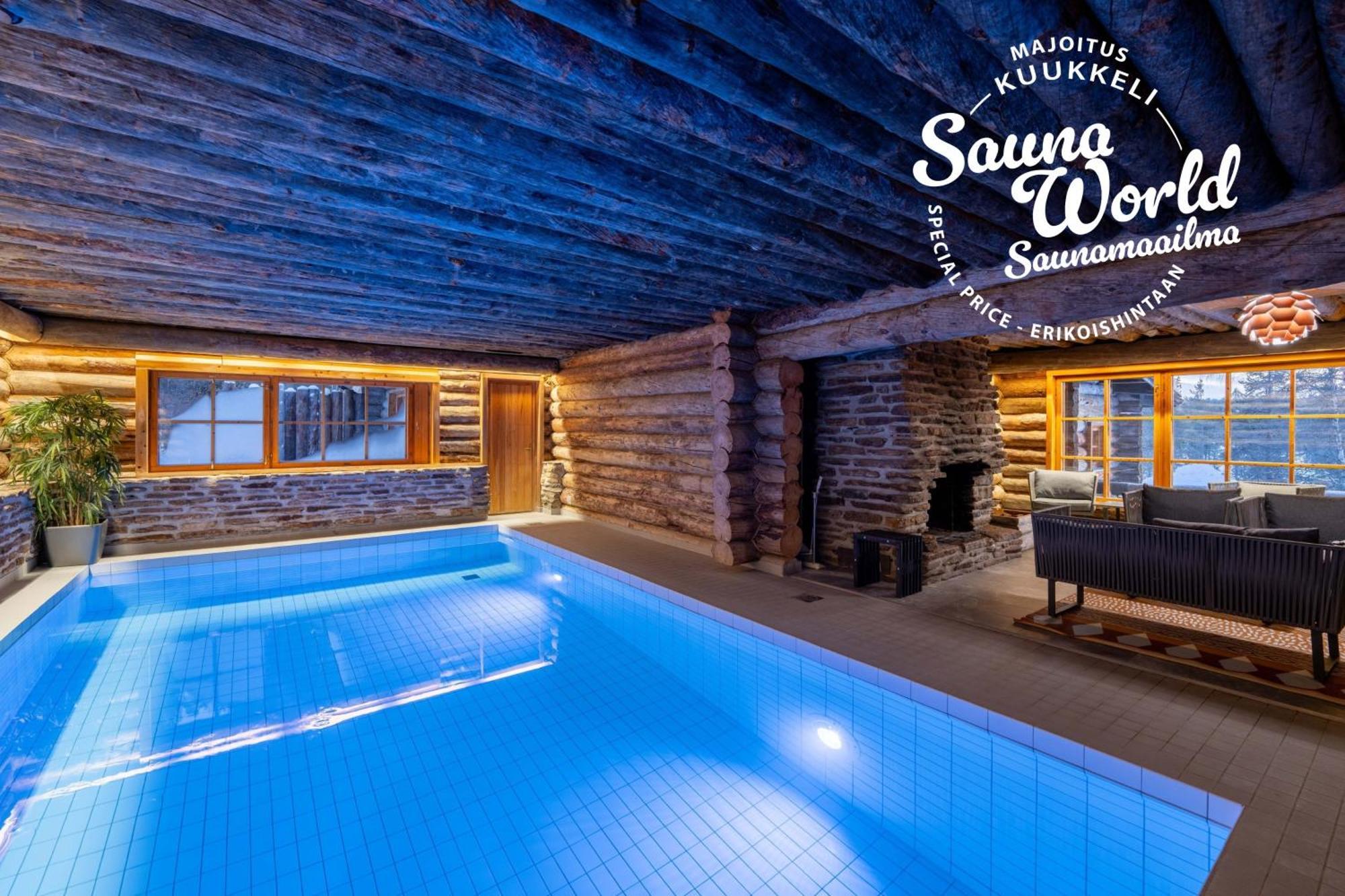 Kuukkeli Log Houses Aurora Cabin - Jaspis Saariselka Esterno foto