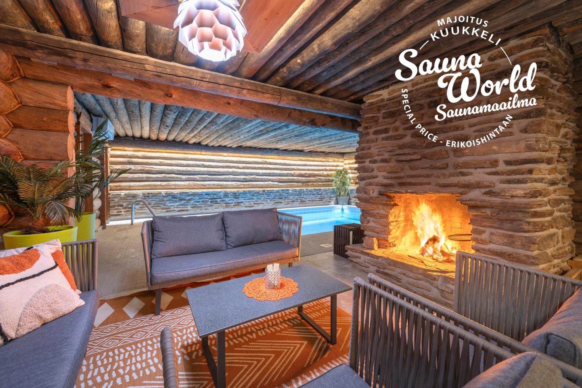 Kuukkeli Log Houses Aurora Cabin - Jaspis Saariselka Esterno foto