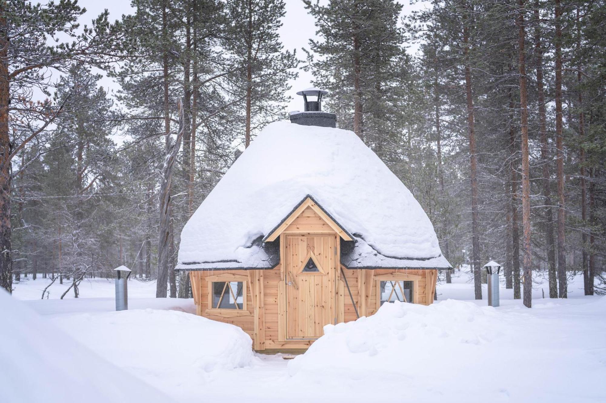 Kuukkeli Log Houses Aurora Cabin - Jaspis Saariselka Esterno foto