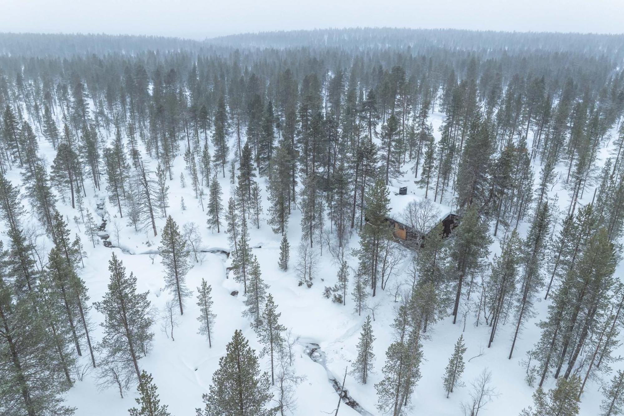 Kuukkeli Log Houses Aurora Cabin - Jaspis Saariselka Esterno foto