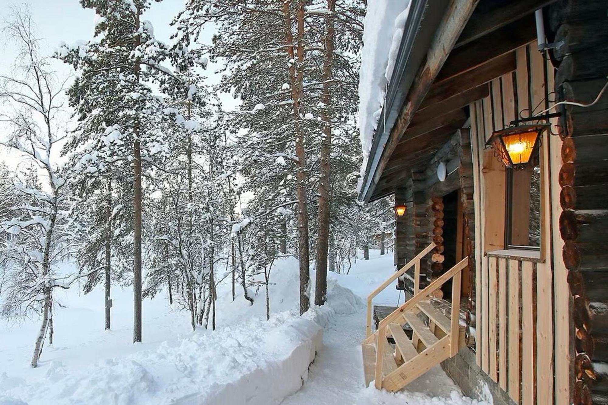 Kuukkeli Log Houses Aurora Cabin - Jaspis Saariselka Esterno foto
